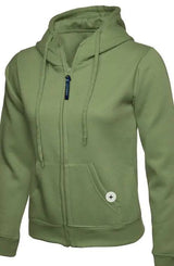 100 Ladies Uneek Full Zip Hooded Sweatshirt Bundle (Free Print) Uneek