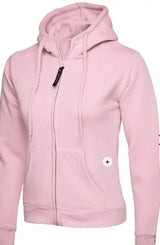 100 Ladies Uneek Full Zip Hooded Sweatshirt Bundle (Free Print) Uneek