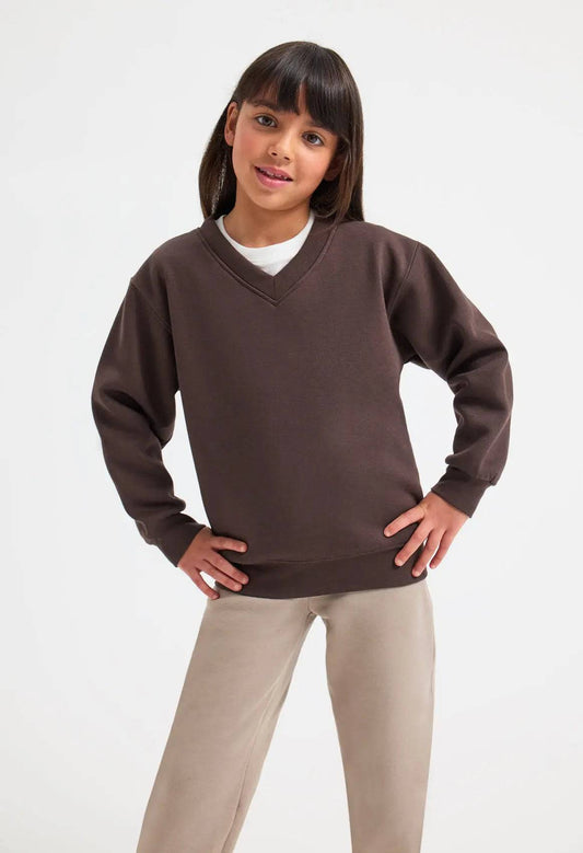 Childrens V Neck Sweatshirt Uneek